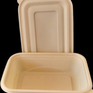 775D Envase rectangular 22 oz con tapa BIO V.B 6/50