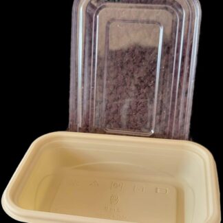 775B Bandeja Rect.13 oz BIO V.B con tapa 6/50 (7158)