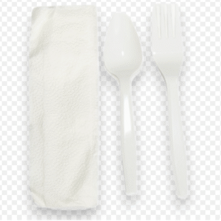 723A Plasticombo C-5 (spoon-fork-napkin)5/100 (14182)