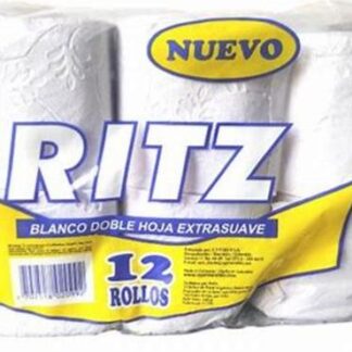 928 Papel Higienico Ritz 2H (Amarillo) 4/12 rollos